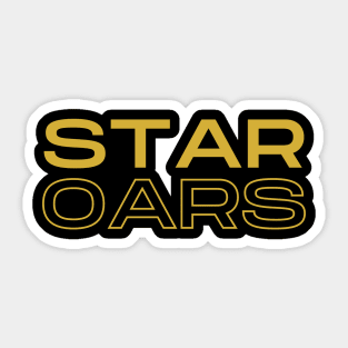 Star oars funny rowing design Sticker